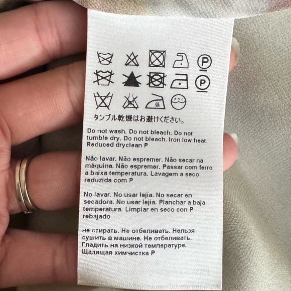 Escada Neela Silk Cowl Neck Blouse Sz 4 Multicolor Elegant Silk Top - Picture 6 of 9